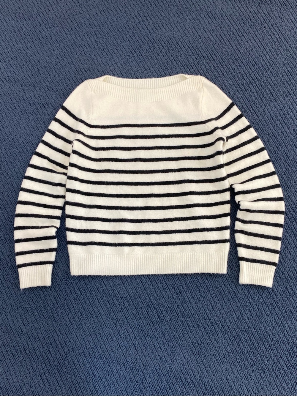 Preppy Striped Off-Shoulder Sweater Contemporaine by Simons